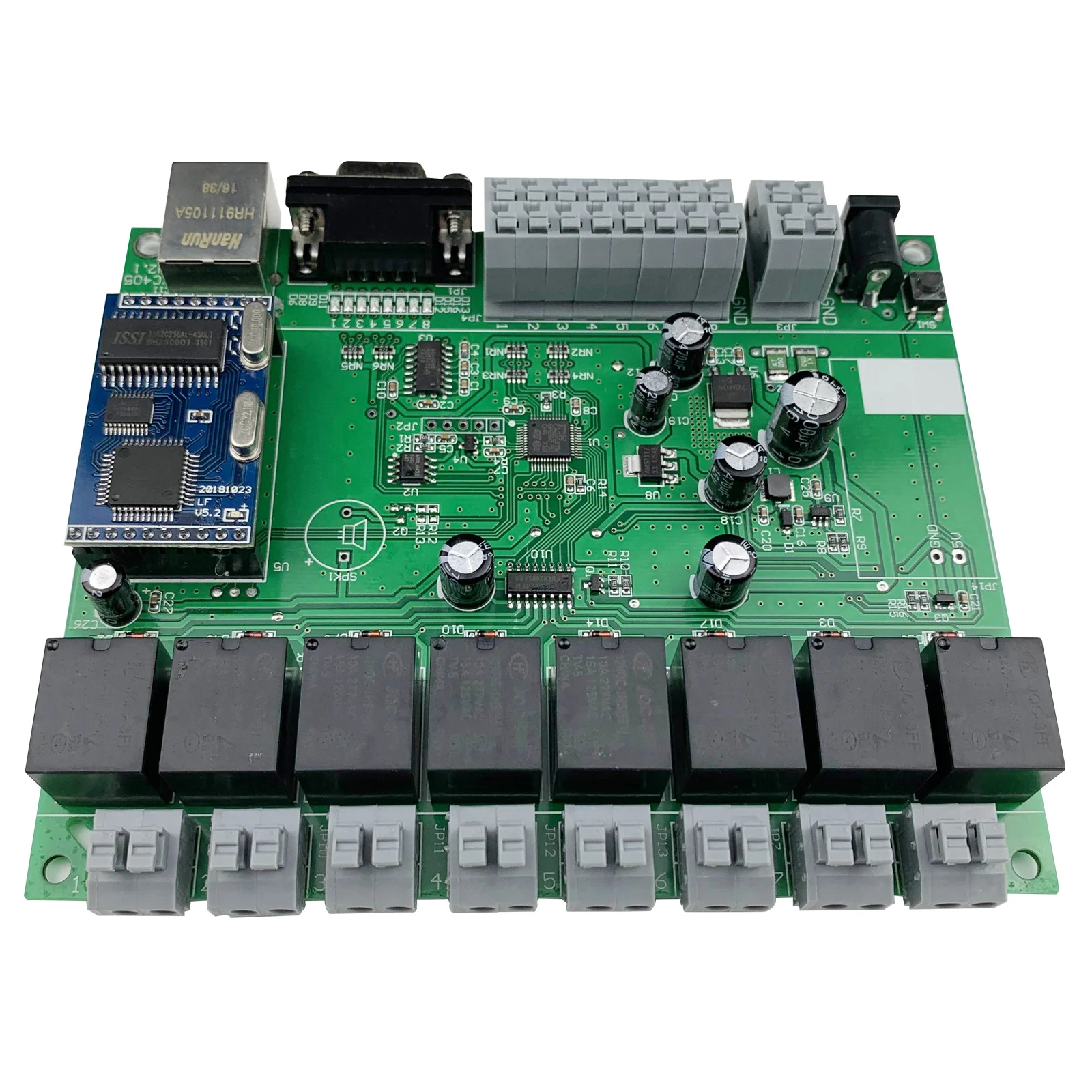  8 Channel Ethernet Relay Module With GPIO Lan Wan Network RJ45 RS232 TCP IP Program Development Boa - 33039919157