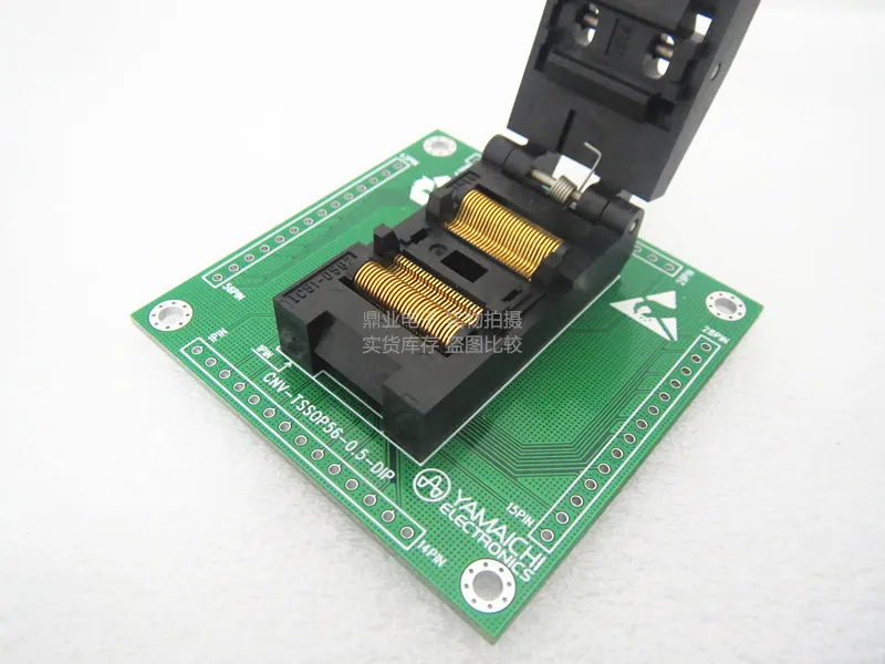 Раскладушка TSSOP56-DIP MSP430FR4133 IC51-0562-1514 расстояние 0,5 мм YAMAICHI IC Сжигание сиденье адаптер тестовое гнездо сиденья тестовая скамья