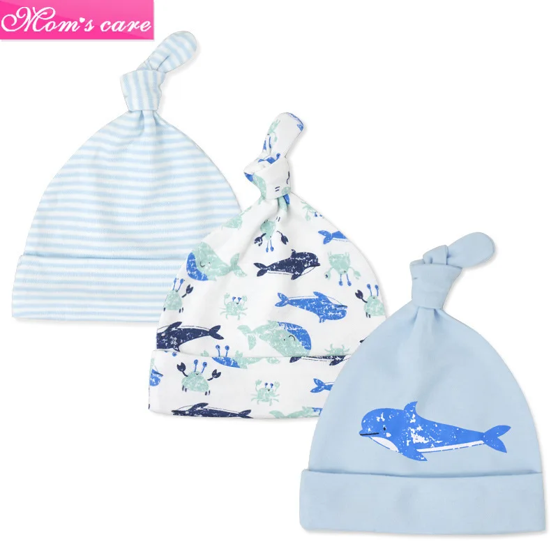 

High Quality Infants Newborn Solid Cartoon Cute Spring Autumn Warm Hats New Baby Girls Boys Soft Cotton Elastic Clothing Caps