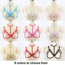 Женское сексуальное женское нижнее белье, 9 цветов, бюстгальтер для танцев на шесте, эластичный бюстгальтер для танцев, Harajuku топ в готическом стиле, бандаж