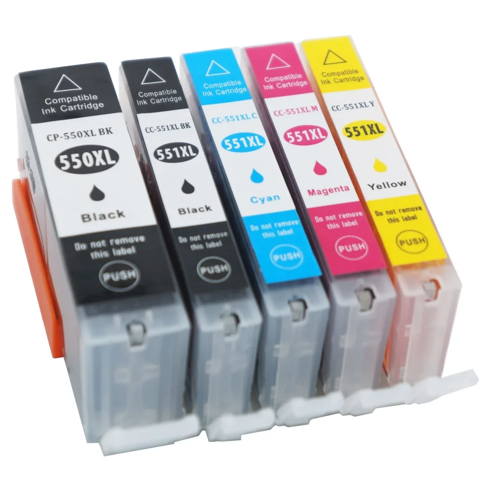 

Weemay Ink Cartridges for Canon PGI-550 CLI-551 PGI 550 CLI 551 For PIXMA IP7250 IP8750 IX6850 MX925 MX725 MG5650 MG6350 MG6450