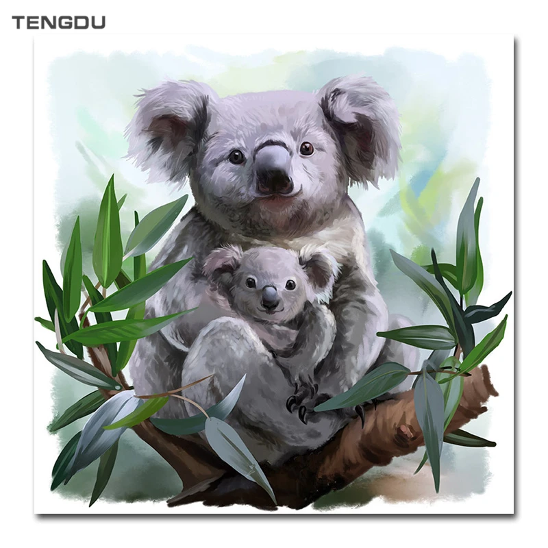 

Diy Diamond Painting Koala Baby Full Square Diamond Embroidered Cross Stitch Kit Art Rhinestone 5D Photo Mosaic Decoration