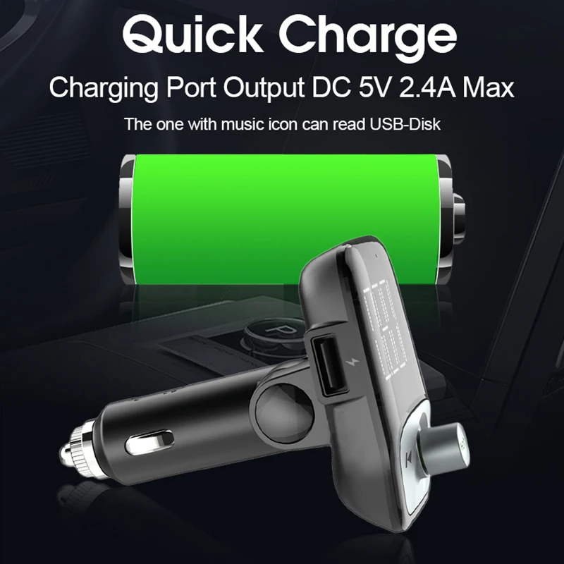 MP3 плеер Bluetooth зарядное устройство для прикуривателя Авто двойной Usb зарядка