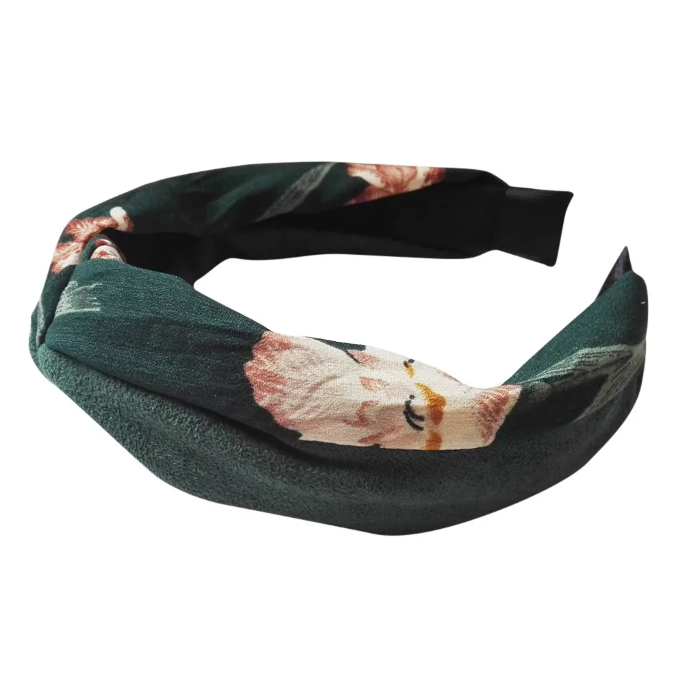 

Ladies Floral Printing Fashion Hair Accessoires Woman Knot Hairbands Headbands Girls Sweet Casual Hairbands #P5