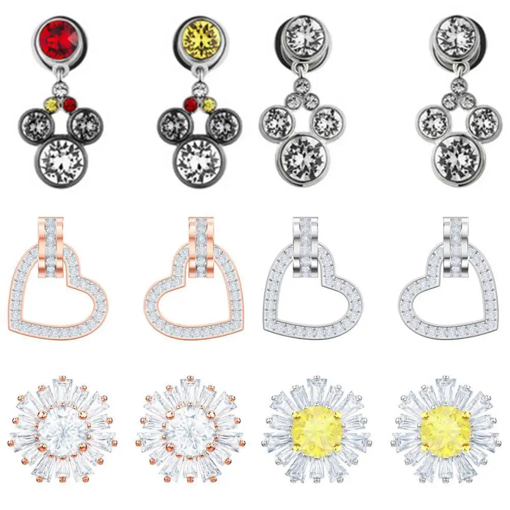 

Fanier 100% Sterling Silver Original 1:1 High Quality Mickey Mouse Earrings Free Mail Jewels Women