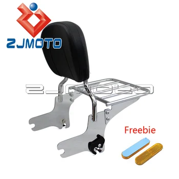 

Motorcycle Passenger Backrest Sissy Bar Luggage Rack For Harley Touring Road King FLHT FLHX FLTR 97-08 Street Glide Road Glide