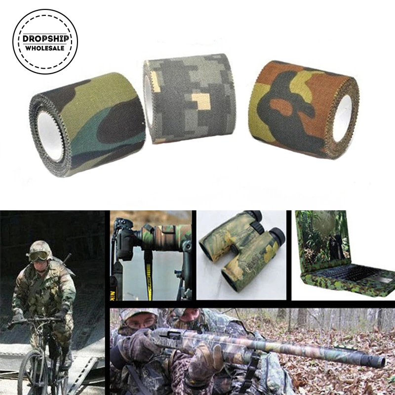 Outdoor Camouflage Tape Adhesive Army Bandage EDC Survival Jungle