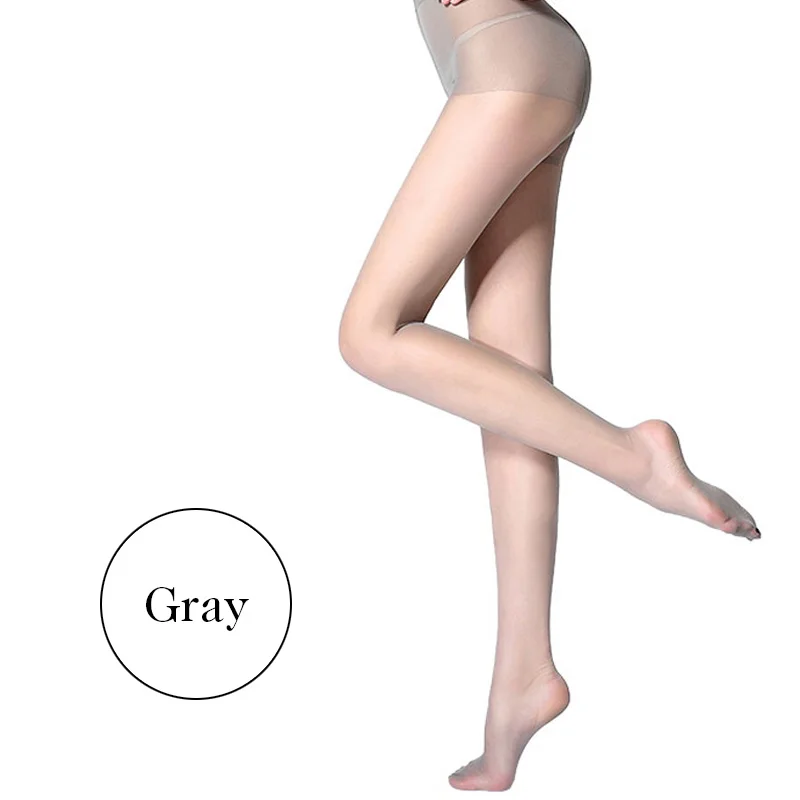 BONAS 15D Spider Tights Tear Resistant Nylon Pantyhose T Crotch Women Summer Sexy Breathable Tights Slim Stockings Female - Цвет: gray