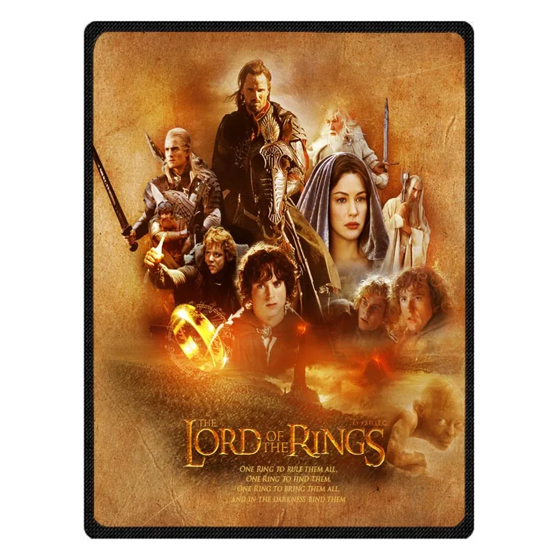 Hot Sale The Lord of The Rings Pattern Blanket Super Soft Throw Fleece