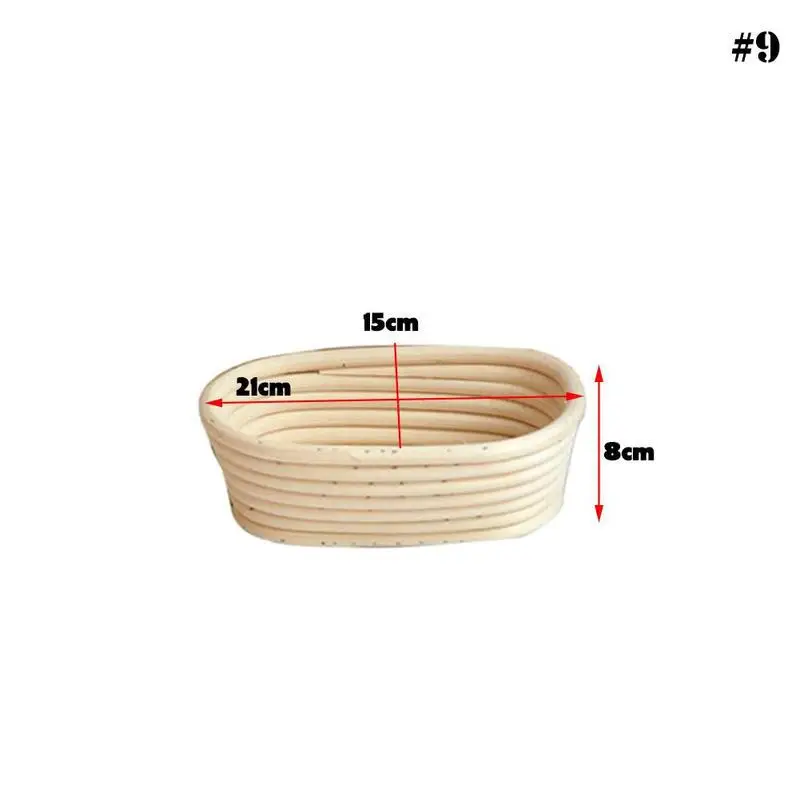 Различные расстойки доказательство корзина ферментации ротанга корзина страна хлеб тесто Brotform расстойки доказательство корзины CHW0949 - Цвет: oval 21X15X8cm