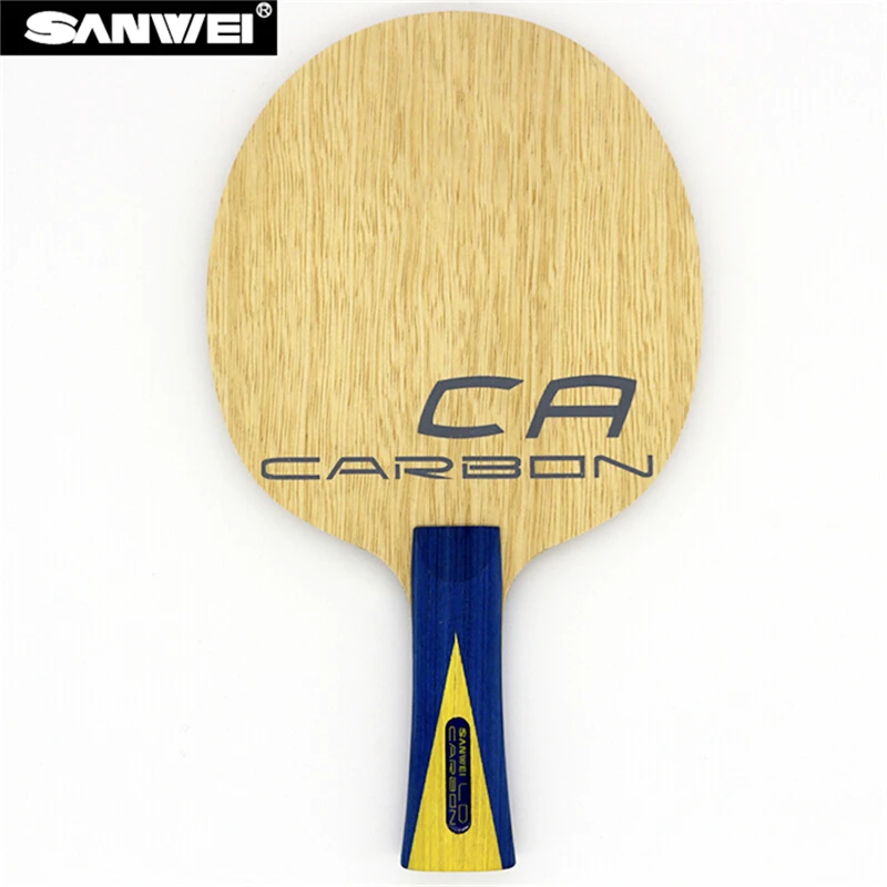 SANWEI CA LD лезвие для настольного тенниса 5 Фанера+ 2 LD углеродное волокно лимфовая поверхность ayous ядро все-круглый ракетка для Пинг-Понга Летучая мышь весло