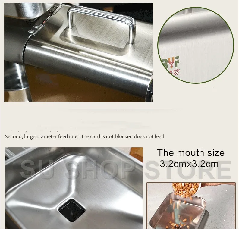 1 pieces stainless steel Multifunctional oil press machine for factory price oil press machine too oil expeller for sale