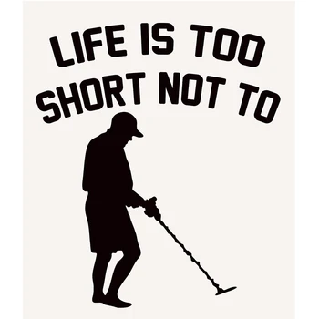 

Hot Sale Metal Detector Treasure Hunt Car Window Sticker Truck Bumper SUV Door Vinyl Decal 9 Colors