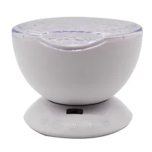 Светодиодный ночник океан Аудио свет лампа морская волна Интерьер Декор проекция лампа светодиодный проектор свет океан эффект лампа