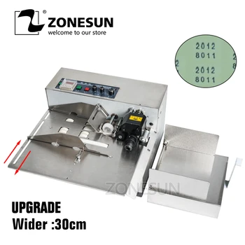 

ZONESUN 3-30cm MY380F produce solid ink roll Coding card bag continuous date printer machine