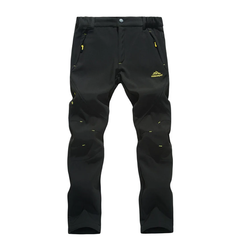 JACKSANQI de invierno de los hombres de Trekking pantalones nuevos impermeable al aire libre a prueba de viento térmica gruesa pantalones de senderismo Camping pantalones de esquí de 5XL RA034