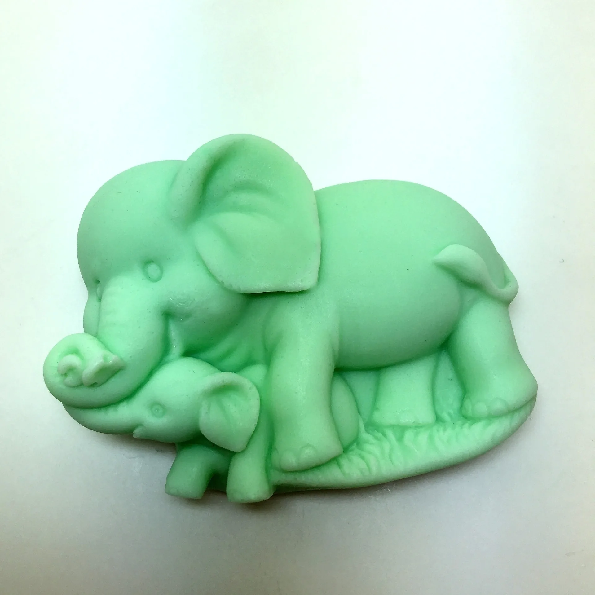

2D elephant silicone mold handmade soap mould