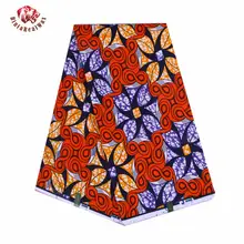 Горячая Африканская Хлопковая ткань воск одежда воск голландский батик в африканском стиле воск для свадебного платья 24FS1080