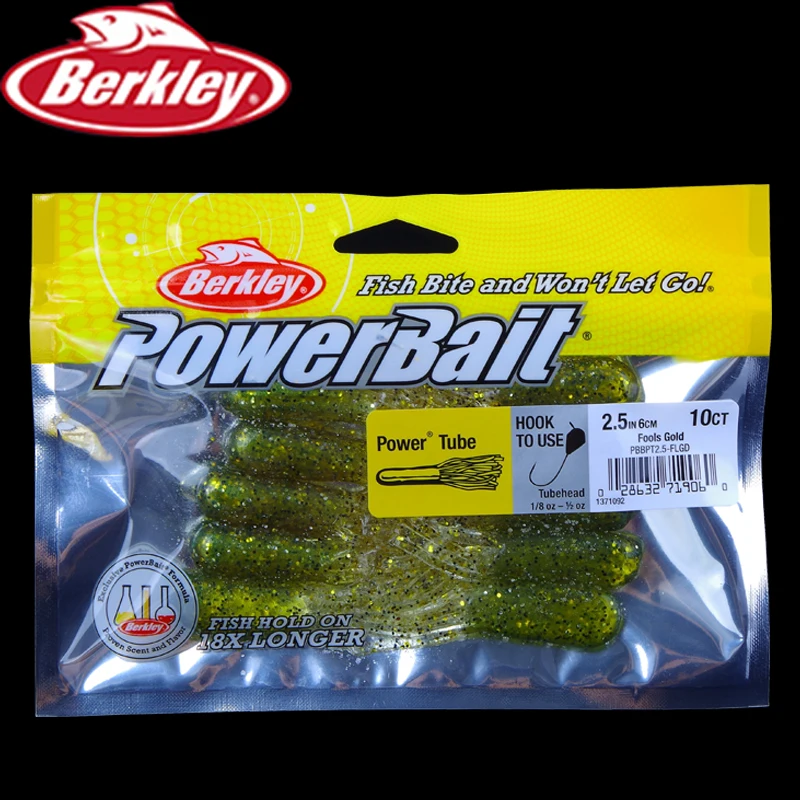 Berkley power Bait power Tube 2.5in 6 см " 10ct/лот червь Приманка Мягкая рыболовная приманка искусственная приманка для соленой воды Sandworm рыболовная приманка