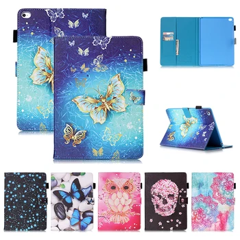 

For IPad Air 2 Case Cover Tablet Stand Designer Silicon Pu Leather Cover for Apple IPad 6 Ipad Air2 Case Painted A1566 A1567