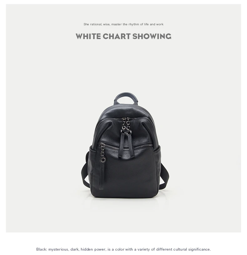 Real Genuine Leather Women's Backpack Female Real First Layer Cow Leather Ladies' Backpacks Travel ipad Cowhide Bags (3)