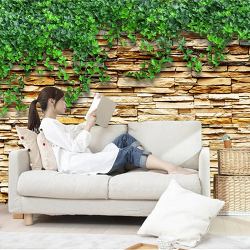 3D Custom Photo Wallpapers Brick Stone Wall Papers For Living Room TV