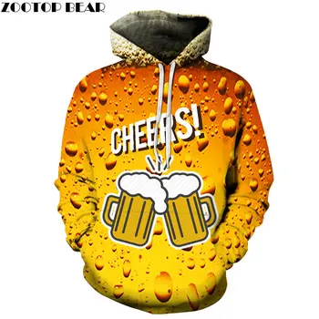

Beer Cups Cheers 3D Print Brand Casual Hoody Sweatshirts Men Tracksuit Male Hoodie Pullover Streetwear Coat DropShip ZOOTOPBEAR