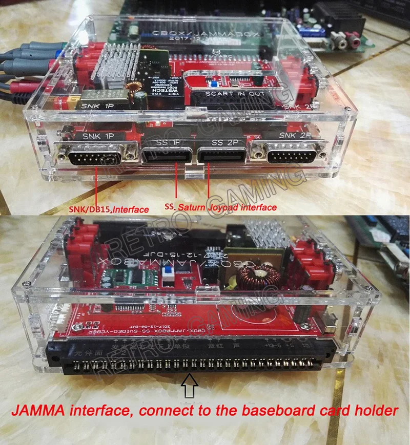 JAMMA CBOX box Joypad конвертировать доска JAMMA в DB 15pin конвертер SCART выход для любого JAMMA аркадная игра PCB SNK материнская плата