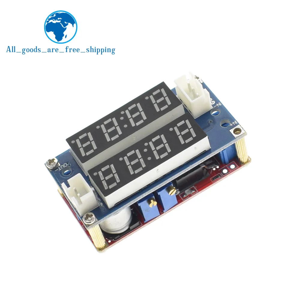 

TZT XL4015 5A Adjustable Power CC/CV Step-down Charge Module LED Driver Voltmeter Ammeter Constant current constant voltage
