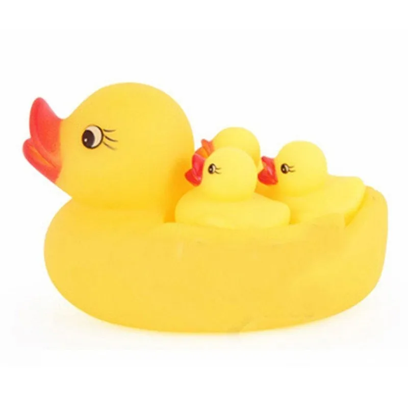 2016-hot-new-4pcs-Yellow-Rubber-Ducks-Bathtime-Squeaky-Bath-Toy-Water-Play-Baby-Kids-toys