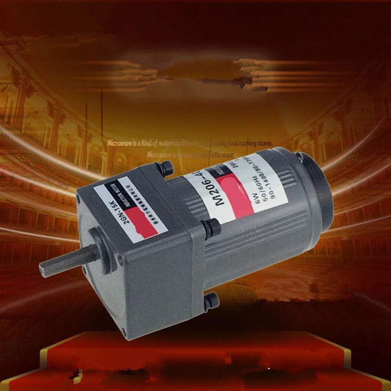 

Three-Phase 380V 220V Single Phase 220V AC Vertical Micro Gear Motor Governor 6W M206 Adjustable speed high Torque LF1