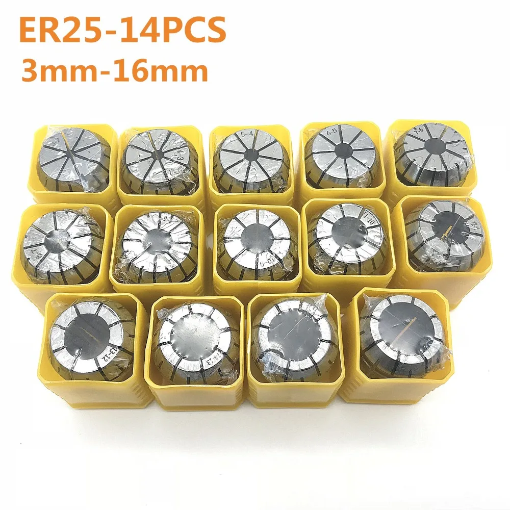 

High quality elastic collet ER25 3mm 4mm 6mm 8mm 10mm 12mm 14mmCNC machine engraving machine motor shaft cutter rod clamp collet