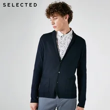 Избранное шерстяное мужское вязаное пальто с длинным рукавом | 417324513