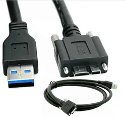 USB3.0 мужчина к Micro USB 3.0 B Мужской кабель для передачи данных Шнур Провода линии Панель крепление для Портативный жесткий диск диск HDD и