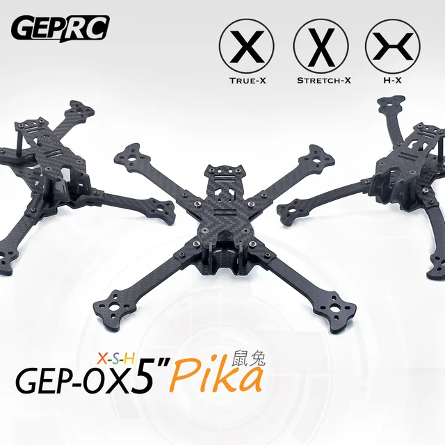 Best Price GEPRC Pika 220mm GEP-OX-X5 GEP-OX-H5 / 230mm GEP-OX-S5 5" RC Quadcopter Frame Kit Arms Structure X/H Carbon Fiber Racer Aircraft Best Price GEPRC Pika 220mm GEP-OX-X5 GEP-OX-H5 / 230mm GEP-OX-S5 5" RC Quadcopter Frame Kit Arms Structure X/H Carbon Fiber Racer Aircraft