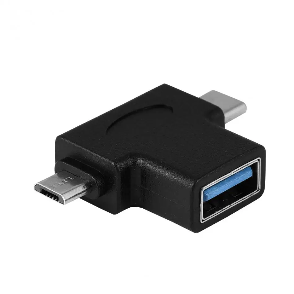 

Mini 2 In 1 Micro USB + USB 3.1 Type-C Male to USB 3.0 Female OTG Converter Adapter micro usb otg adapters for samsung xiaomi
