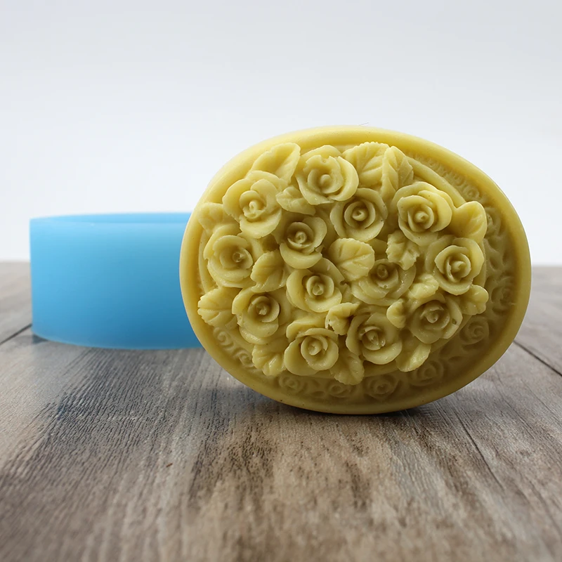 Роза цветочная форма для мыла ручной работы силиконовый инструмент изготовления