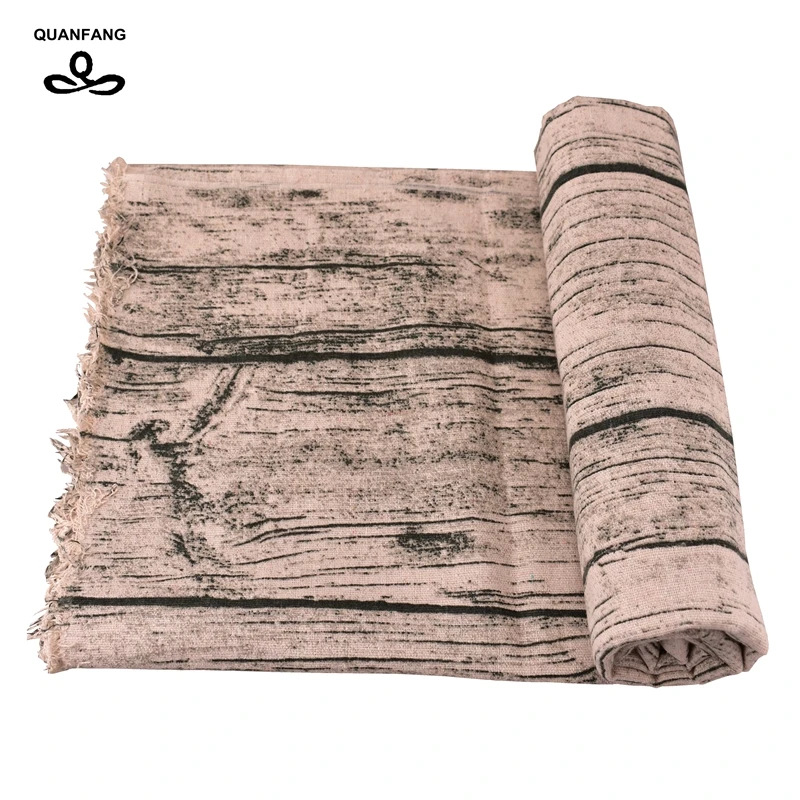 

QUANFANG Bark series, printed Cotton linen Fabric For DIY quilted quilting, sewing, sofa table cloth furniture meter 100x150cm
