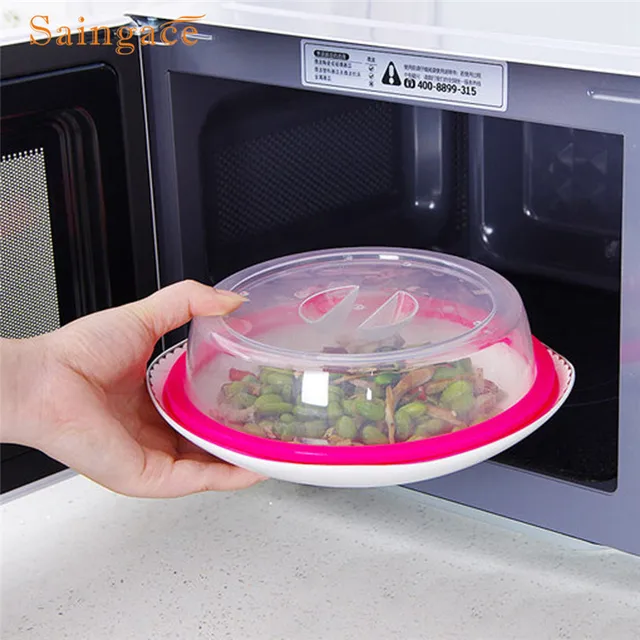 Reusable Plastic Food Cover Microwave Oven Oil Cap Heated Sealed Reusable Plastic Food Cover Microwave Oven Oil Cap Heated Sealed Multifunctional Dish Dishes Dust
