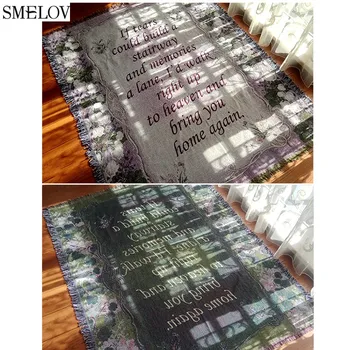 

Jacquard knitted blanket cotton sofa bed cover towel blanket home decor Bay window carpet tapestry casual Throw Blanket 130*160