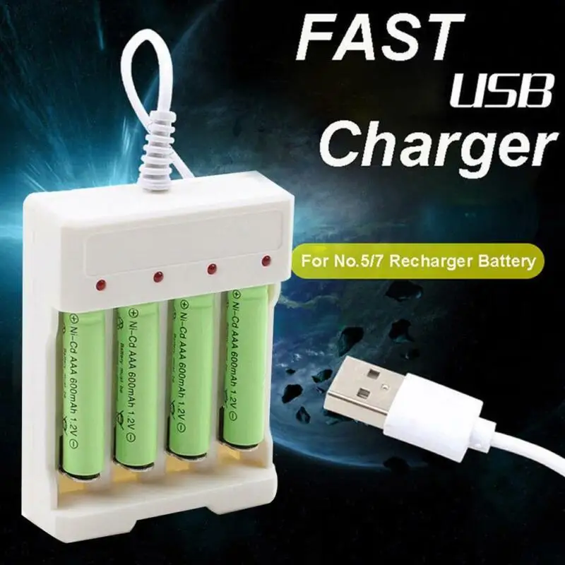 

Universal USB Plug 1.2V Fast Battery Charger for AA AAA Rechargeable Batteries