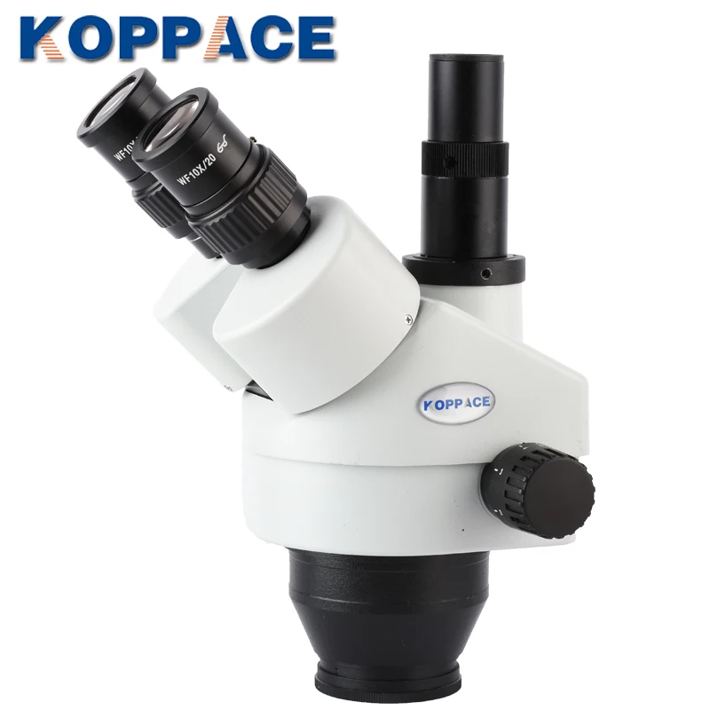 KOPPACE 23.2mm Interface Electronic eyepiece 3.5-45X Trinocular Stereo Microscope lens Trinocular S