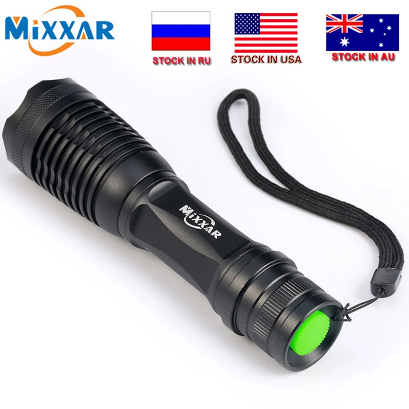 

Dropshipping Led flashlight 9000LM T6 led Torch Zoomable LED Flashlight Torch light lampe torche for 18650 Rechargeable Battery