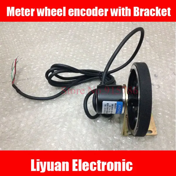 

600P/R Meter wheel encoder with Bracket / 300MM rotary encoder with meter wheel / encoder plus meter wheel / universal encoder