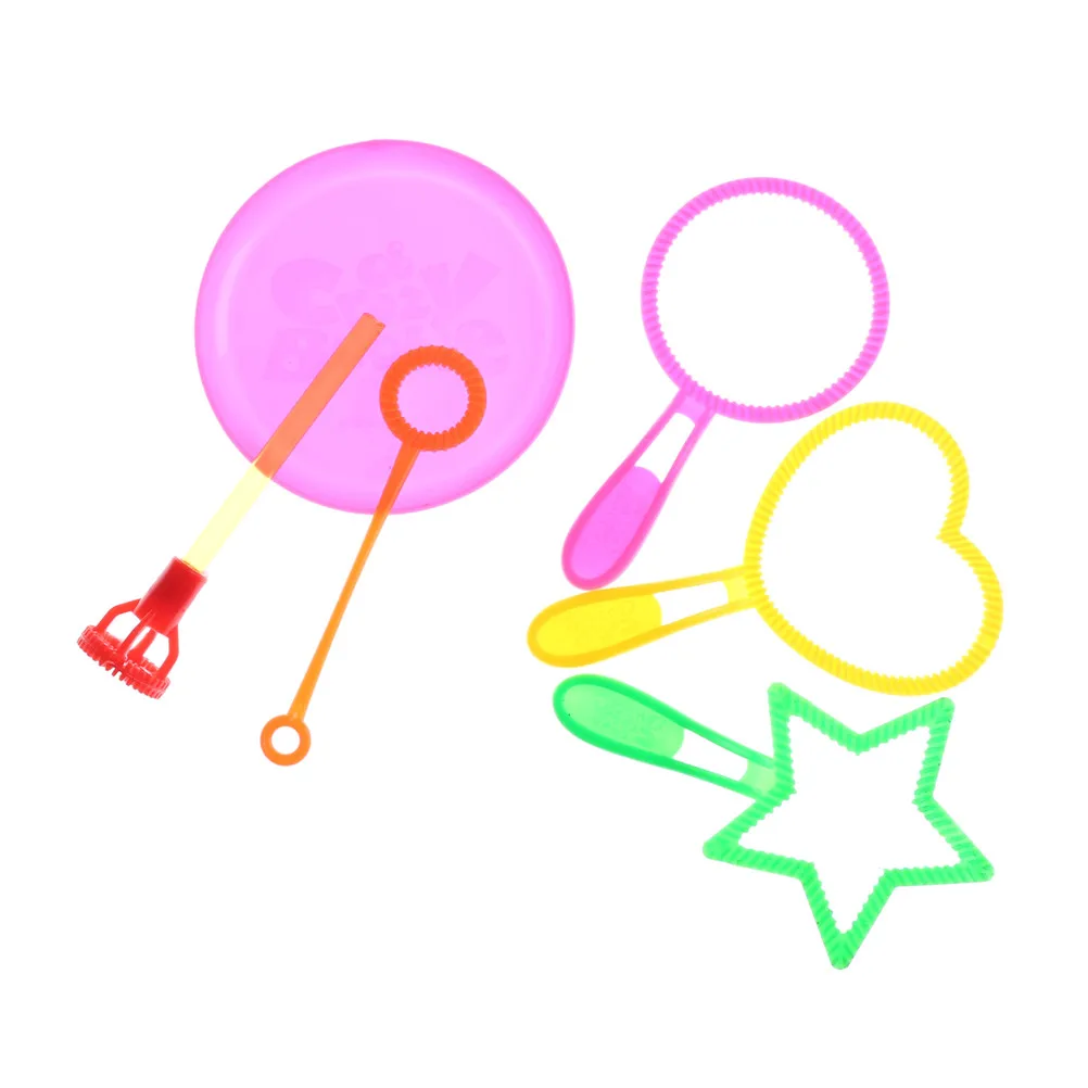6 шт./лот открытый мыльный пузырь дует Инструменты Набор игрушек для детей палочки для пускания пузырей игрушки