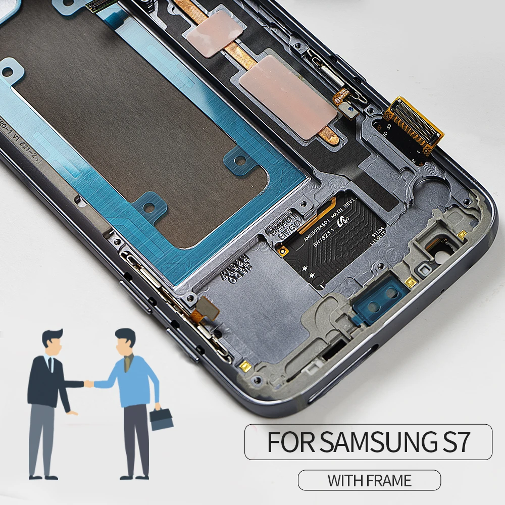 Сменный сенсорный ЖК дисплей 5 1 дюйма для SAMSUNG GALAXY S7 G930A G930F|Экраны мобильных