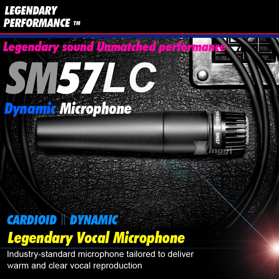 2 шт. SM 57LC Ручной вокальный проводной микрофон динамический микрофон для SM57 SM 57 видеозапись гитарный усилитель барабанный инструмент караоке