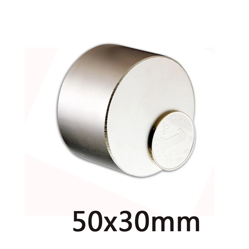 

1pc N35 Neodymium magnet 50x30 Super strong round powerful magnet permanent neodymium50*30mm magnetic Rare Earth disc
