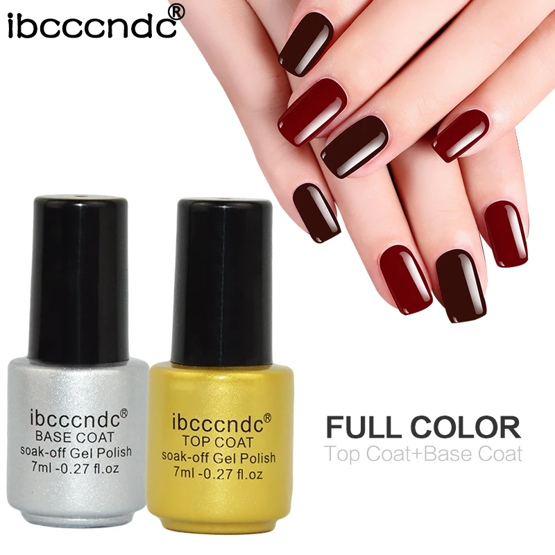 

New Nail Gel Polish Soak Off UV Base Coat gel Top Coat bonder +uv top base coat Gel Polish Long-lasting Nail Gel Lacquer