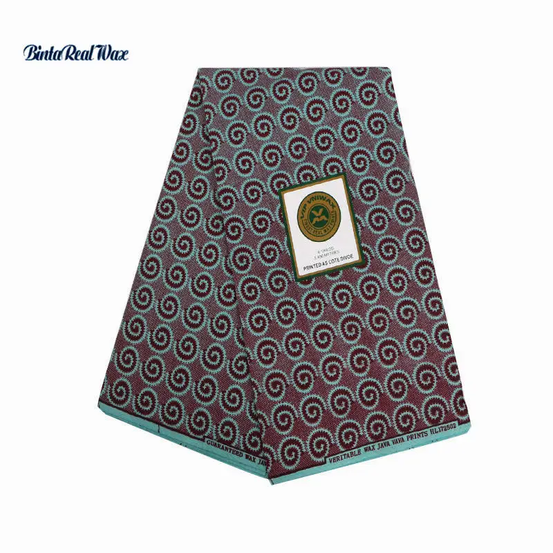 

100% Polyester Wax Prints Ankara Fabric New Hollandais Wax High Quality 6 yards African Fabric for Party Dress PL771